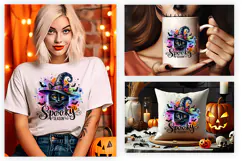 witchy cat png, halloween owl png, spooky t shirt design, witch cat design, owl halloween design, halloween sublimation png, spooky animal png, cat owl halloween, witchy halloween art, halloween shirt graphic
