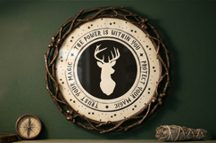 Magical Stag Wizard. Celestial Stag SVG Product Image 7