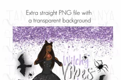 Witchy Vibes Only Tumbler PNG Digital Sublimation Design Product Image 3