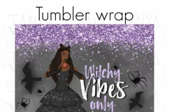 Witchy Vibes Only Tumbler PNG Digital Sublimation Design Product Image 5