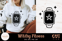 Witchy fitness SVG cut file for Cricut and Silhouette used on gym shirts, mugs, tote bags and workout gear