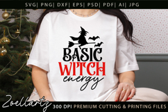 Basic Witch Funny Halloween SVG Spooky T-shirt Mug Design Product Image 4