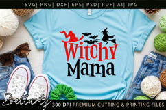 Witchy Mama SVG Spooky Halloween T-shirt Mug Pillow Design Product Image 5