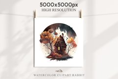 Witchy Mansion Creepy Witch House Clipart PNG Scrapbooking Fairy Tale Art Image Watercolor Transparent Print illustration sublimation kids printable digital watercolor Witchy Mansion, fairy tales clipart, sublimation nursery, Creepy Witch House, halloween