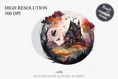 watercolor Witchy Mansion, fairy tales clipart, sublimation nursery, Creepy Witch House, halloween Witchy Mansion Creepy Witch House Clipart PNG Scrapbooking Fairy Tale Art Image Watercolor Transparent Print illustration sublimation kids printable digital