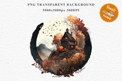 Witchy Mansion Creepy Witch House Clipart PNG Scrapbooking Fairy Tale Art Image Watercolor Transparent Print illustration sublimation kids printable digital watercolor Witchy Mansion, fairy tales clipart, sublimation nursery, Creepy Witch House, halloween