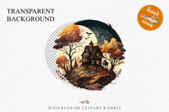 Witchy Mansion Creepy Witch House Clipart PNG Scrapbooking Fairy Tale Art Image Watercolor Transparent Print illustration sublimation kids printable digital watercolor Witchy Mansion, fairy tales clipart, sublimation nursery, Creepy Witch House, halloween