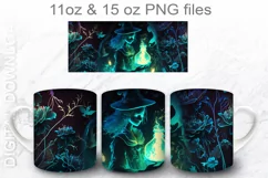 Witchy mug Png, halloween mug wrap design Product Image 3