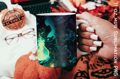 Witchy mug Png, halloween mug wrap design Product Image 2