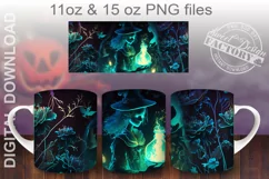 Witchy mug Png, halloween mug wrap design Product Image 1