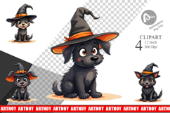 Witchy Pup Clipart Product Image 1