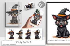 Digital Paper Witchy Pup Product Image 1