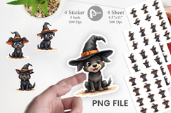 Witchy Pup Sticker Product Image 1