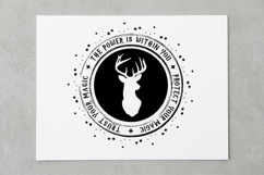 Magical Stag Wizard. Celestial Stag SVG Product Image 3