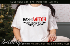 Basic Witch Funny Halloween SVG Spooky T-shirt Mug Design Product Image 7