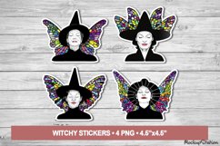 Witch Stickers | Wiccan Witchy Printable PNG Designs Product Image 1