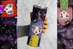 Tumbler Sublimation Witchy Bundle, Gothic PNG, Horror PNG, Witch Tumbler, Tumbler 20 oz