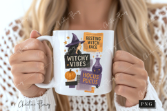 Witchy Vibes Halloween Collage PNG | Halloween PNG Product Image 2
