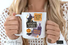 Witchy Vibes Halloween Collage PNG | Halloween PNG Product Image 2