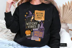 Witchy Vibes Halloween Collage PNG | Halloween PNG Product Image 6