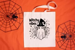 Witchy Vibes halloween png svg vectors with transparent background high resolution for cricut silhouette and sublimation machine