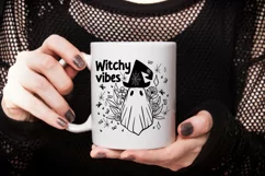 Witchy Vibes halloween png svg vectors with transparent background high resolution for cricut silhouette and sublimation machine