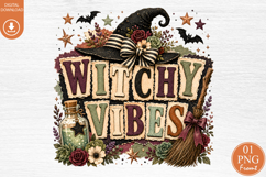 Witchy Vibes Halloween Sublimation Design Product Image 1