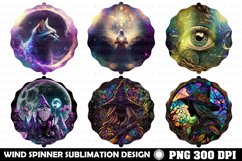 Wind spinner BUNDLE, witchy sublimation design Product Image 2