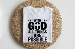 With God All Things Are Possible SVG | Be Kind SVG | Kind Product Image 2