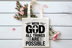 With God All Things Are Possible SVG | Be Kind SVG | Kind Product Image 4
