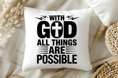 With God All Things Are Possible SVG | Be Kind SVG | Kind Product Image 5