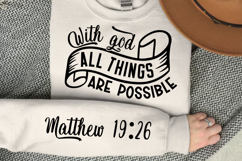 With God All Things Are Possible SVG Design Product Image 2