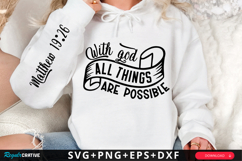 With God All Things Are Possible SVG Design Product Image 1