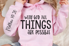 With God All Things Sleeve SVG Design Product Image 3