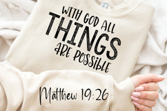 With God All Things Sleeve SVG Design Product Image 2