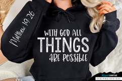 With God All Things Sleeve SVG Design Product Image 1