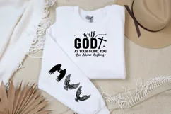 With God As Your Sleeve SVG, God SVG Design, Faith SVG Product Image 2