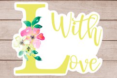 Printable Stickers Bundle for Valentine in Yellow Product Image 3