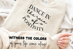 Dance In The Rain Of Positivity SVG, Sleeve SVG Design Product Image 2