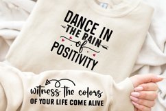 Dance In The Rain Of Sleeve SVG, Positive SVG Design Product Image 3