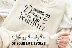 Embrace The Dance Of Positivity SVG, Sleeve SVG Design Product Image 3