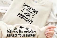 Infuse Your Aura With Sleeve SVG, Positive SVG Design Product Image 3