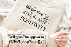 Infuse Your Aura With Positivity SVG, Sleeve SVG Design Product Image 2