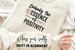 Embody The Essence Of Sleeve SVG, Positive SVG Design Product Image 3
