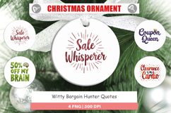 Witty Bargain Hunter Ornament Product Image 1
