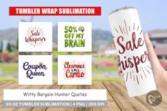 Witty Bargain Hunter Tumbler Product Image 1