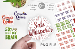 Witty Bargain Hunter Sticker Product Image 1