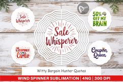 Witty Bargain Hunter Wind Spinner Product Image 1
