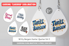 Witty Bargain Hunter Earring Product Image 1