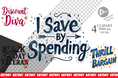 Witty Bargain Hunter Clipart Product Image 1